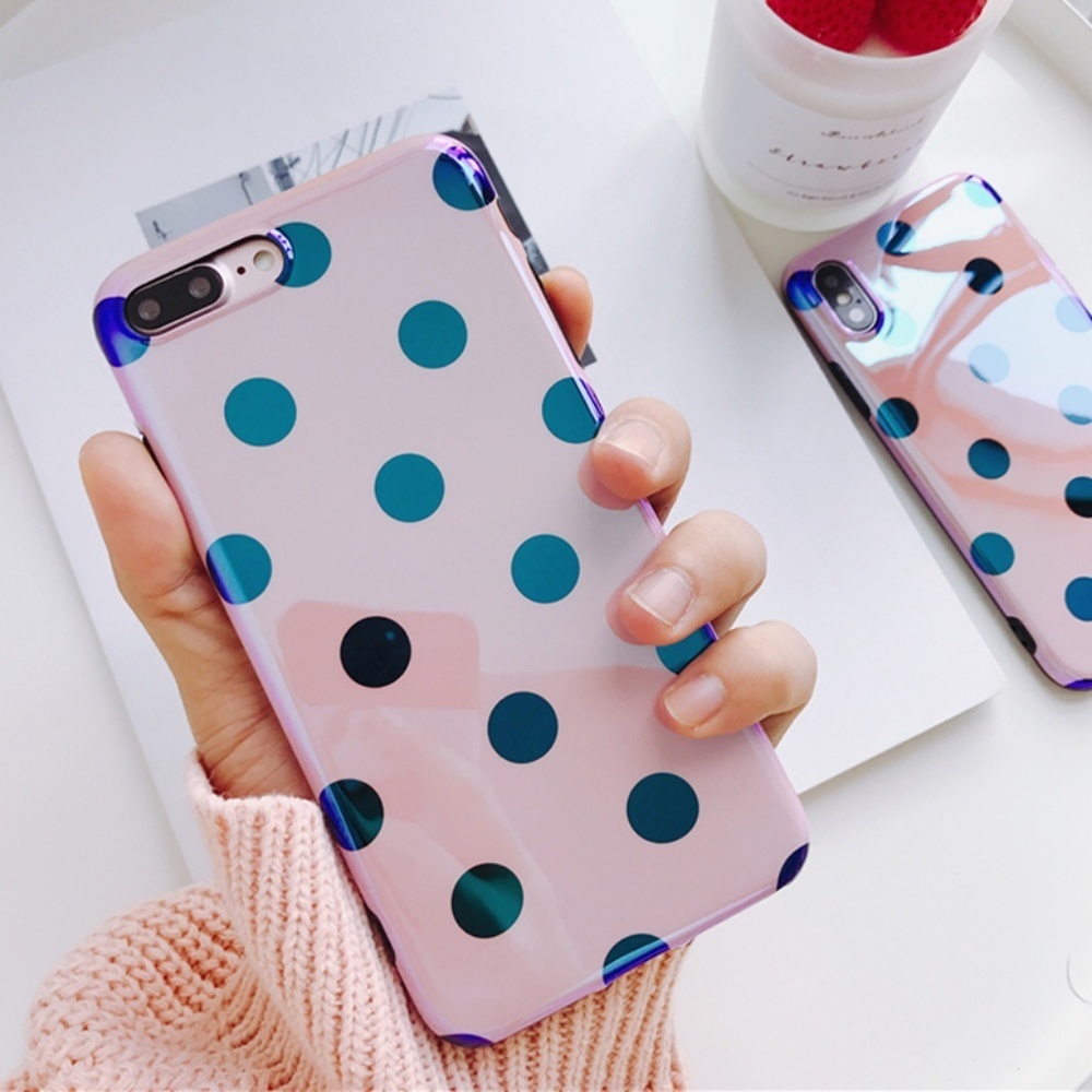 NEW iPhone X/XS/7/8/Plus Glossy Dot Big case - Picture 2 of 7